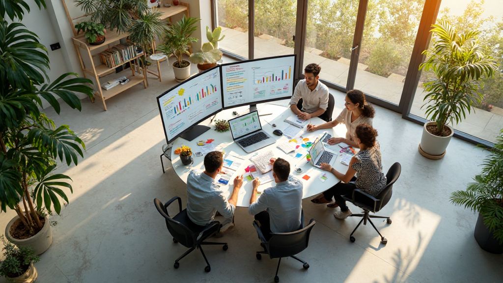 XYLARION digital marketing team working on strategy